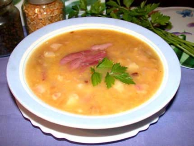 Гороховый суп с мясом, Рецепт приготовления