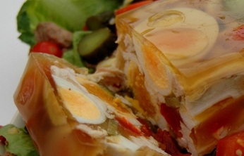 Желе с яйцом (160 ккал), Рецепт приготовления