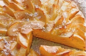 Яблочный пирог с глазурью (240 ккал), Рецепт приготовления