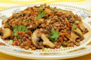 Запеченная чечевица с рисом и овощами, Рецепт приготовления