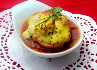 Яйца с густым томатным соусом (195 ккал), Рецепт приготовления