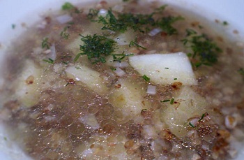 Мясной суп с гречкой, Рецепт приготовления