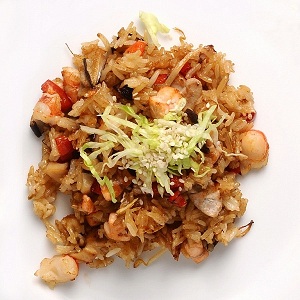 Рис с морепродуктами , Рецепт приготовления