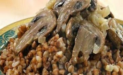 Гречка с грибами и базиликом, Рецепт приготовления