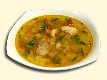 Нежный суп с рыбой, Рецепт приготовления