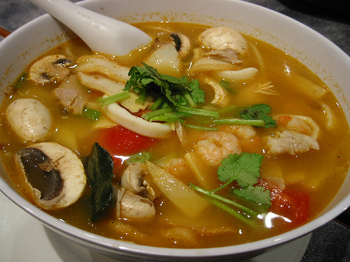 Суп с овощами, грибами и курицей, Рецепт приготовления