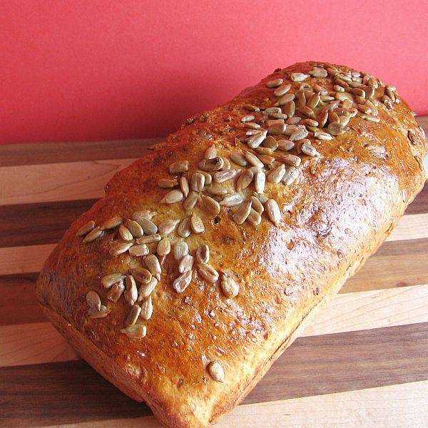 Пшенично-ржаной хлеб с семечками , Рецепт приготовления