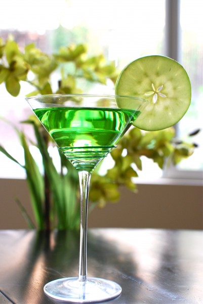 Зеленый яблочный коктейль, Рецепт приготовления