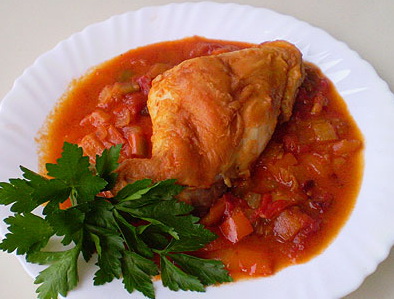 Кролик с картофелем в томатном соусе, Рецепт приготовления